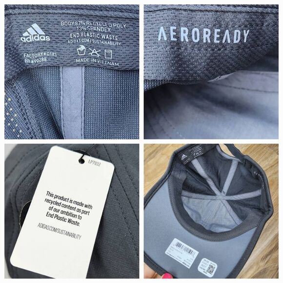 🔸️NWT Adidas Gray Superlite Aeroready UPF 50 Adjustable Hat One Size - Picture 12 of 14